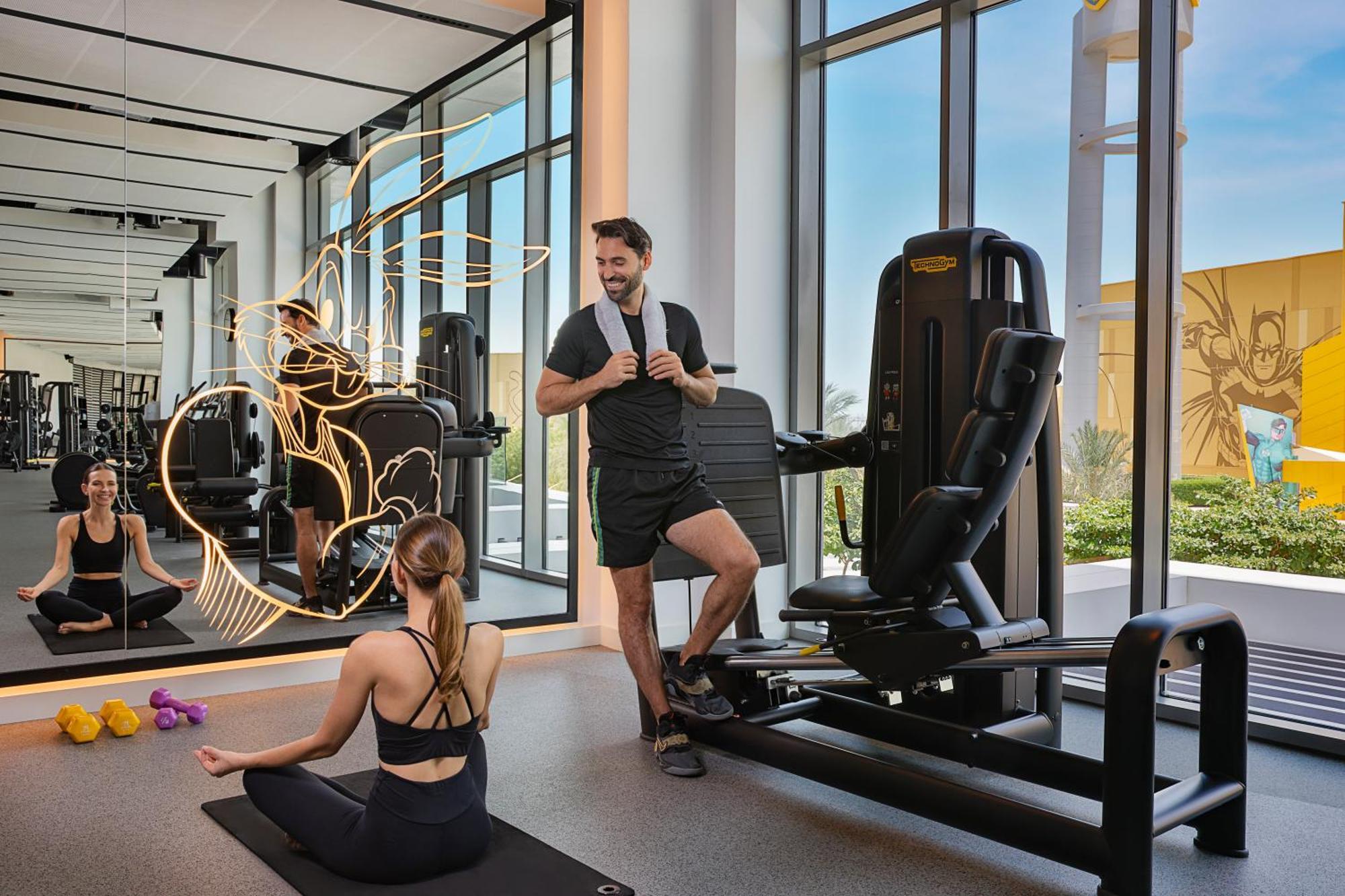 The Wb Abu Dhabi, Curio Collection By Hilton Hotel Kültér fotó The gym at the Ritz-Carlton, DIFC